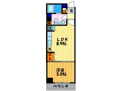 MORE七条(1LDK/4階)の間取り写真