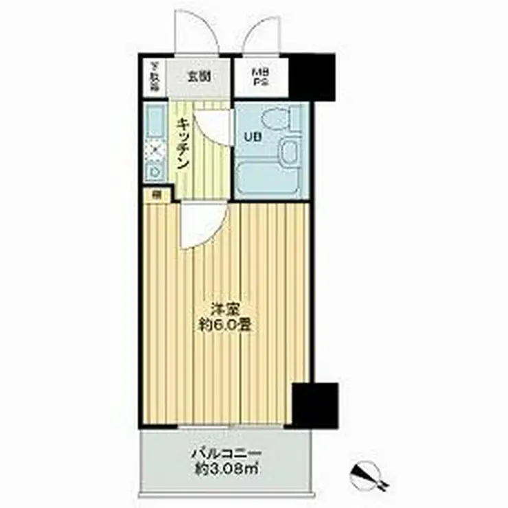 クリオ石川台壱番館 3階階 間取り