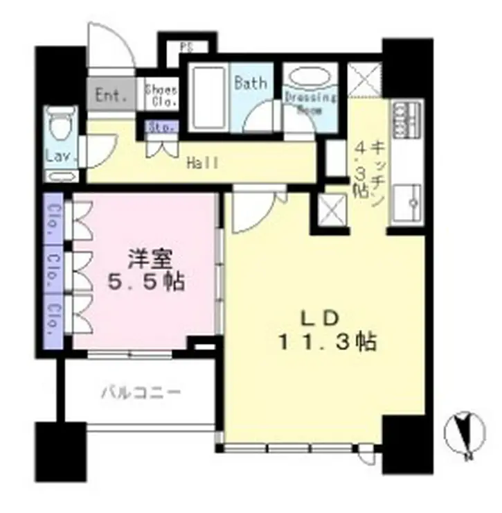 白金タワー 9階階 間取り