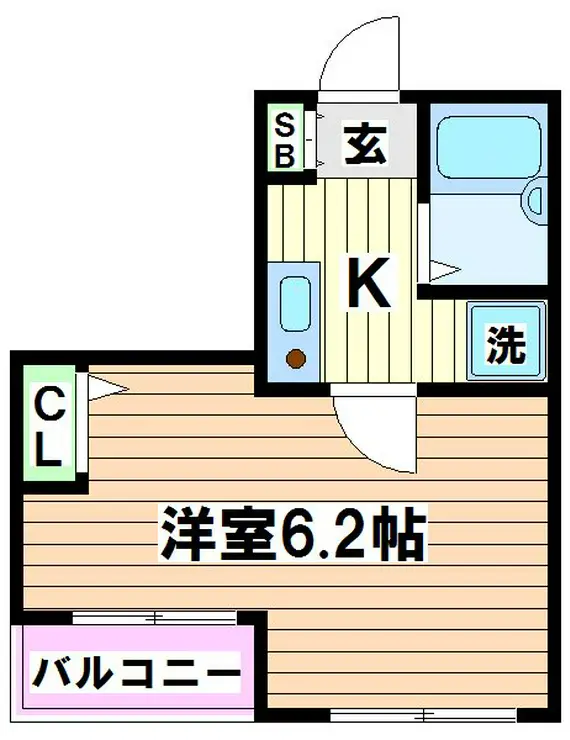 プレール明大前 1階階 間取り