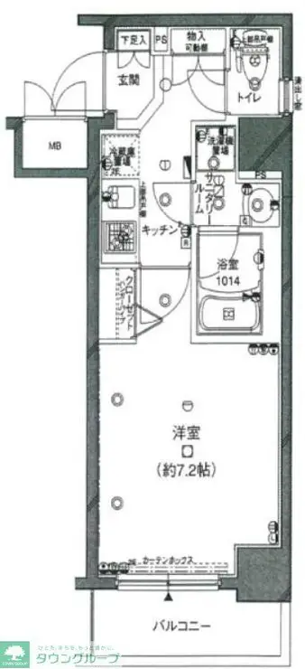 パレステュディオ神田EAST 3階階 間取り