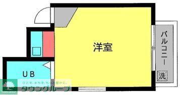 ファミール貝塚(ワンルーム/3階)の間取り写真