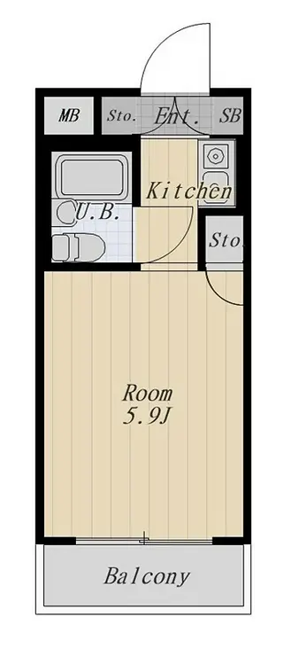 キャッスルマンション大森A号館 2階階 間取り