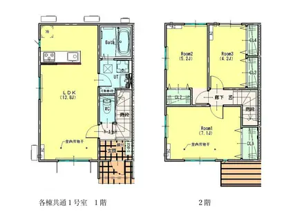 LAVENDER C(3LDK/1階)の間取り写真