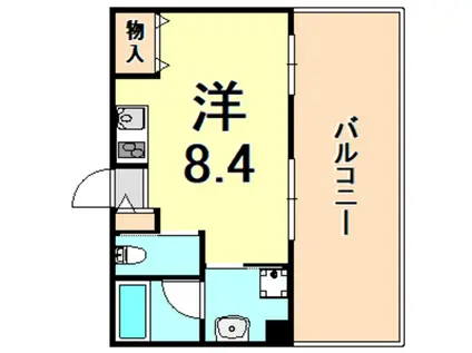 レガーロ雲井(ワンルーム/5階)の間取り写真