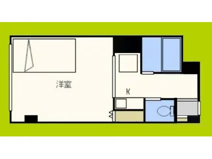 エレガンス5(1K/1階)の間取り写真