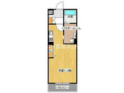 ガーデンコート(ワンルーム/4階)の間取り写真