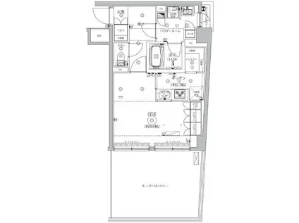 ジェノヴィア北池袋スカイガーデン(1K/6階)の間取り写真