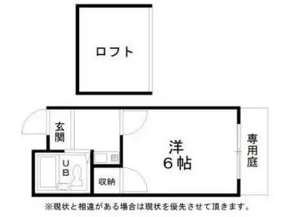 レオパレス春木第3(1K/2階)の間取り写真