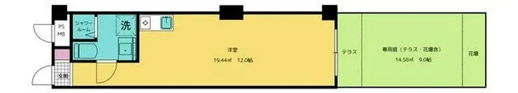 常盤台パークハイツ 1階階 間取り