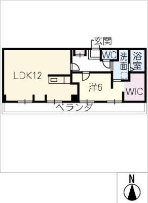 アイボリーシャトー(1LDK/3階)の間取り写真