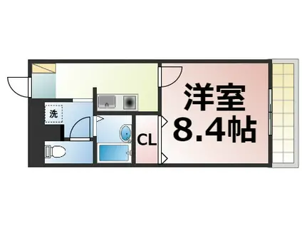 ルミエール巽(1K/3階)の間取り写真