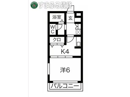 YOU PEACE BLDGIII(1K/3階)の間取り写真