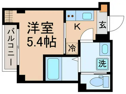 LUONTO HILLS(1K/3階)の間取り写真