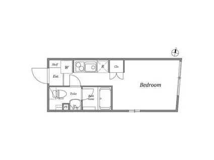 PASEO 明大前(ワンルーム/3階)の間取り写真