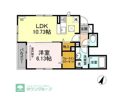 LELIEN(1LDK/1階)の間取り写真