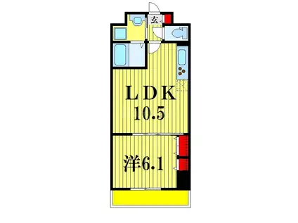 トニックコート本八幡南(1LDK/3階)の間取り写真