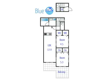 MAISON DE FAMILLE(2LDK/1階)の間取り写真