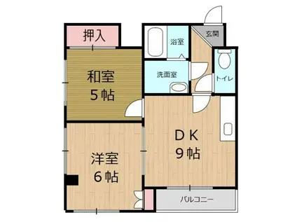 グランディールマツノ(2DK/3階)の間取り写真