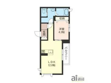 シャーメゾン エクセル(1LDK/3階)の間取り写真