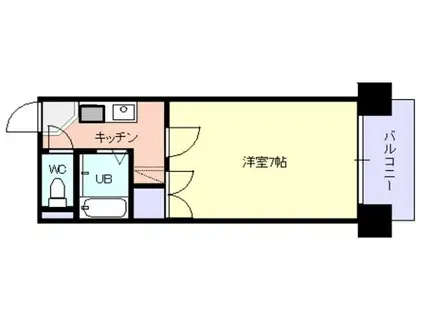 サンフィールド五日町(1K/2階)の間取り写真