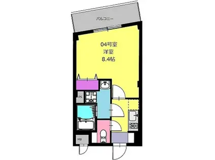 BCASA NAKASE(1K/5階)の間取り写真