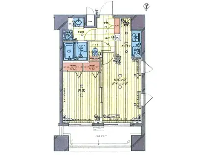 ルーブル両国(1LDK/5階)の間取り写真