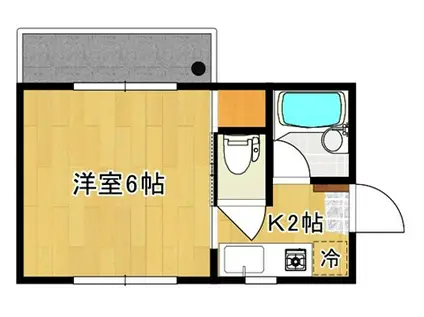 アークメゾン(1K/1階)の間取り写真