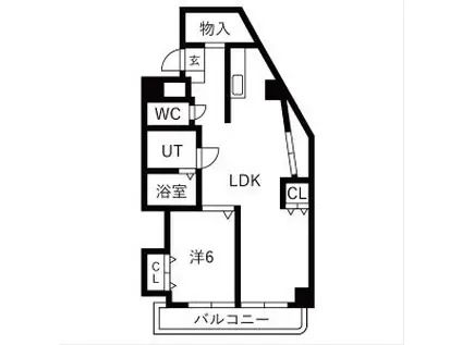 インテリジェント千種(1LDK/5階)の間取り写真