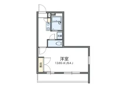 レオパレスサンブライト(1K/3階)の間取り写真