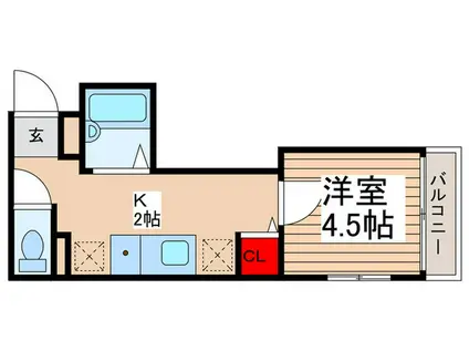 グランメゾン松戸(1K/3階)の間取り写真