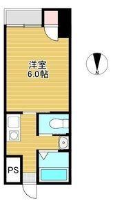 シャルル上新庄(1K/1階)の間取り写真