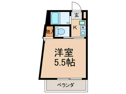 月村マンションNO17(1K/3階)の間取り写真