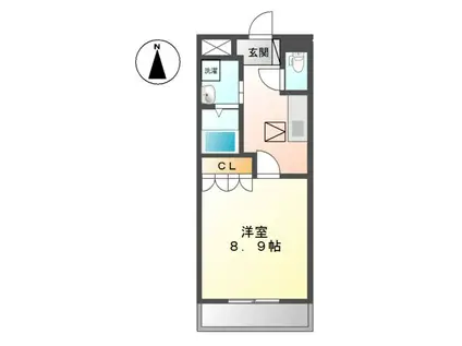 オーレスト・ハイム(1K/1階)の間取り写真