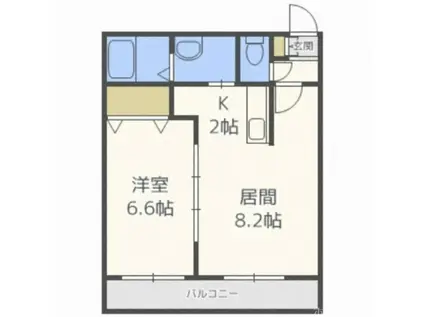 JUBILEE(1LDK/3階)の間取り写真