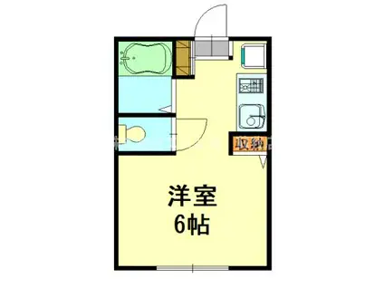 アームおゆみ(ワンルーム/1階)の間取り写真