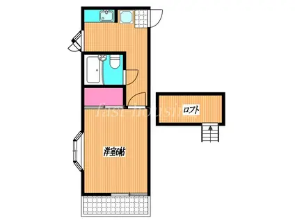 ハイツエトワール(1K/2階)の間取り写真