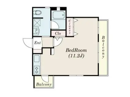 ワコーレヴィータ月見山(ワンルーム/3階)の間取り写真