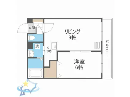 リアン213(1LDK/4階)の間取り写真