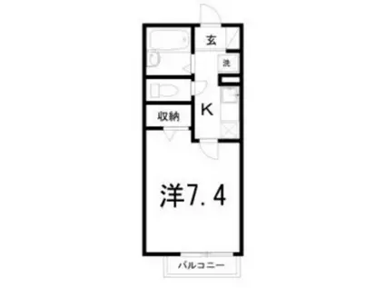 リバーサイド33(1K/1階)の間取り写真