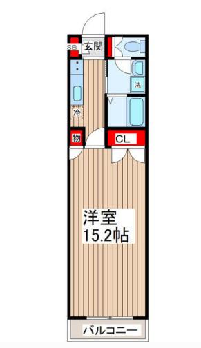 月村マンション NO28(1K/4階)の間取り写真