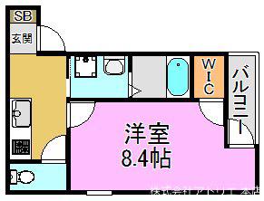 フジパレス放出VI番館(1K/1階)の間取り写真