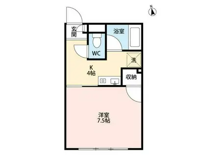 コーポ吉田(1K/2階)の間取り写真