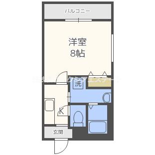 フジパレス我孫子前III番館(1K/1階)の間取り写真
