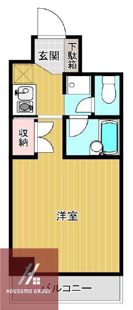 パレエスポワール三国(1K/3階)の間取り写真