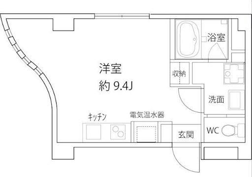 セトル学芸大(ワンルーム/3階)の間取り写真