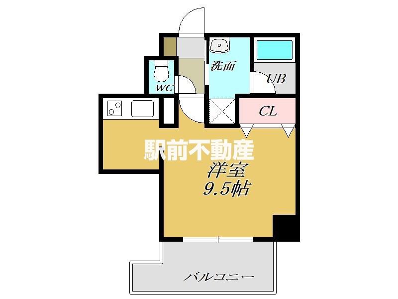 サムティ佐賀駅前SERENA(ワンルーム/10階)の間取り写真