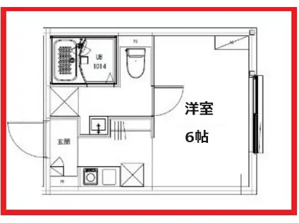 ルーチェ町屋(1K/1階)の間取り写真