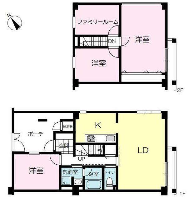 シルクヴェール南八代(4LDK/2階)の間取り写真