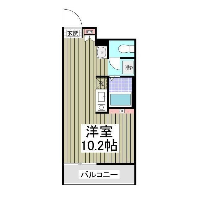 MQUARTO矢部(ワンルーム/3階)の間取り写真